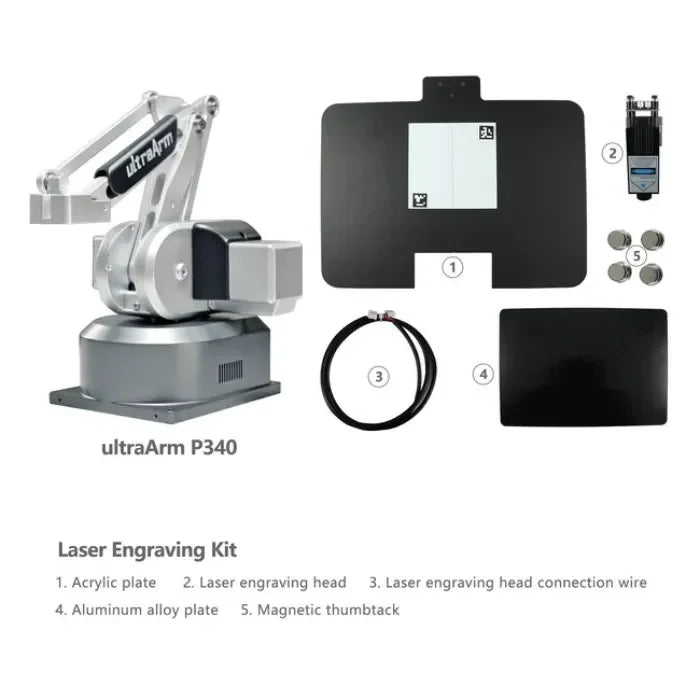 Elephant Robotics lasergraveerset voor ultraArm P340