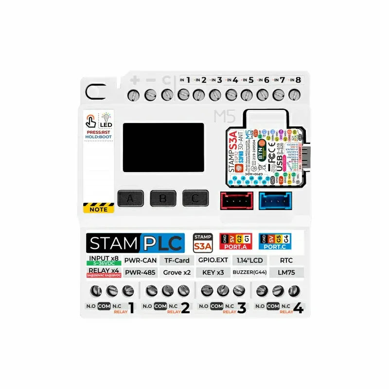 M5Stack M5Stamp PLC Controller with M5StampS3-6