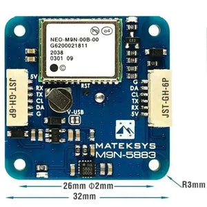 Mateksys GNSS M9N-5883 - OpenELAB