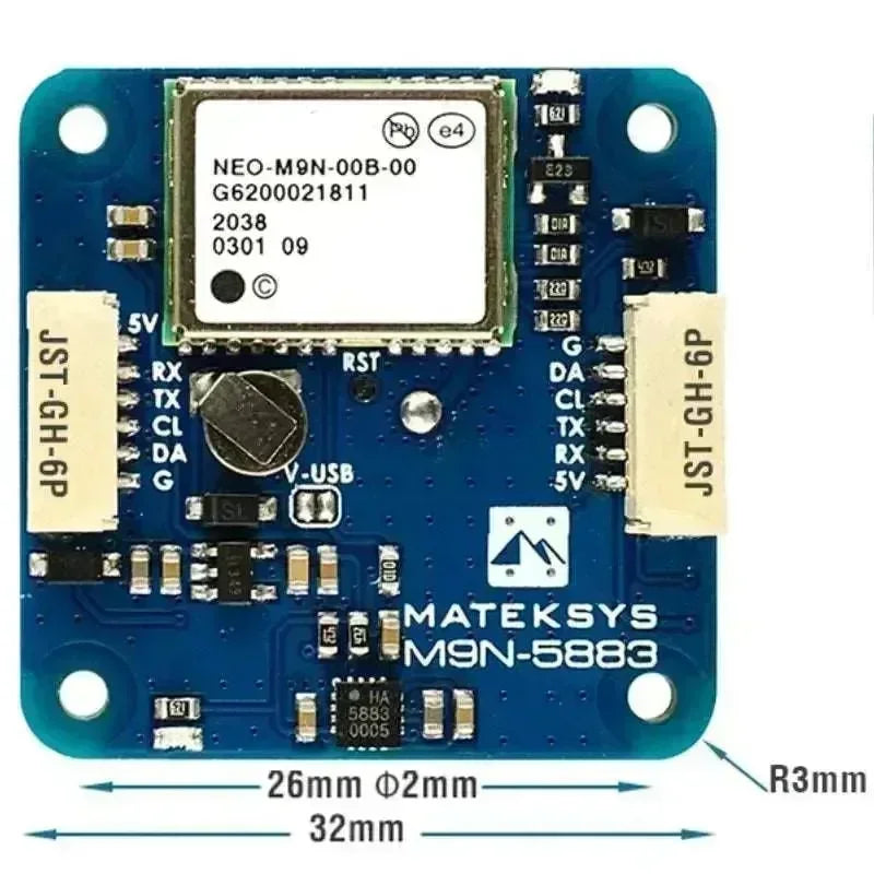 Mateksys GNSS M9N-5883 - OpenELAB