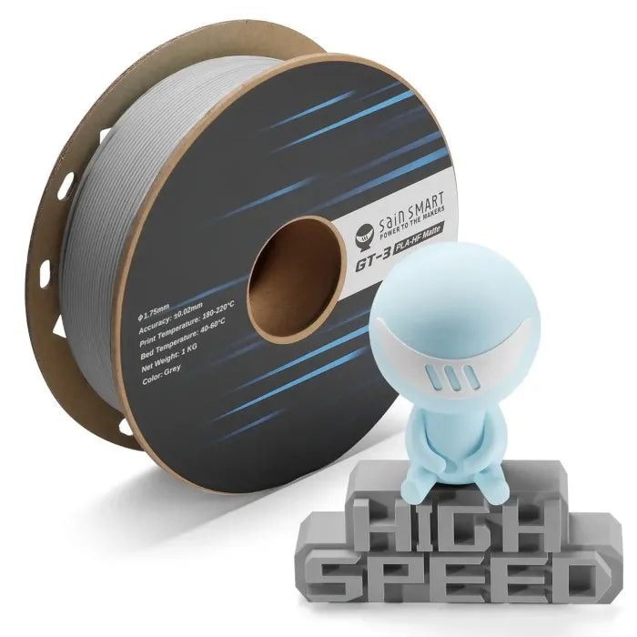 GT-3 Nopea Harmaa Mattapintainen PLA-lanka 1,75 mm 1 KG