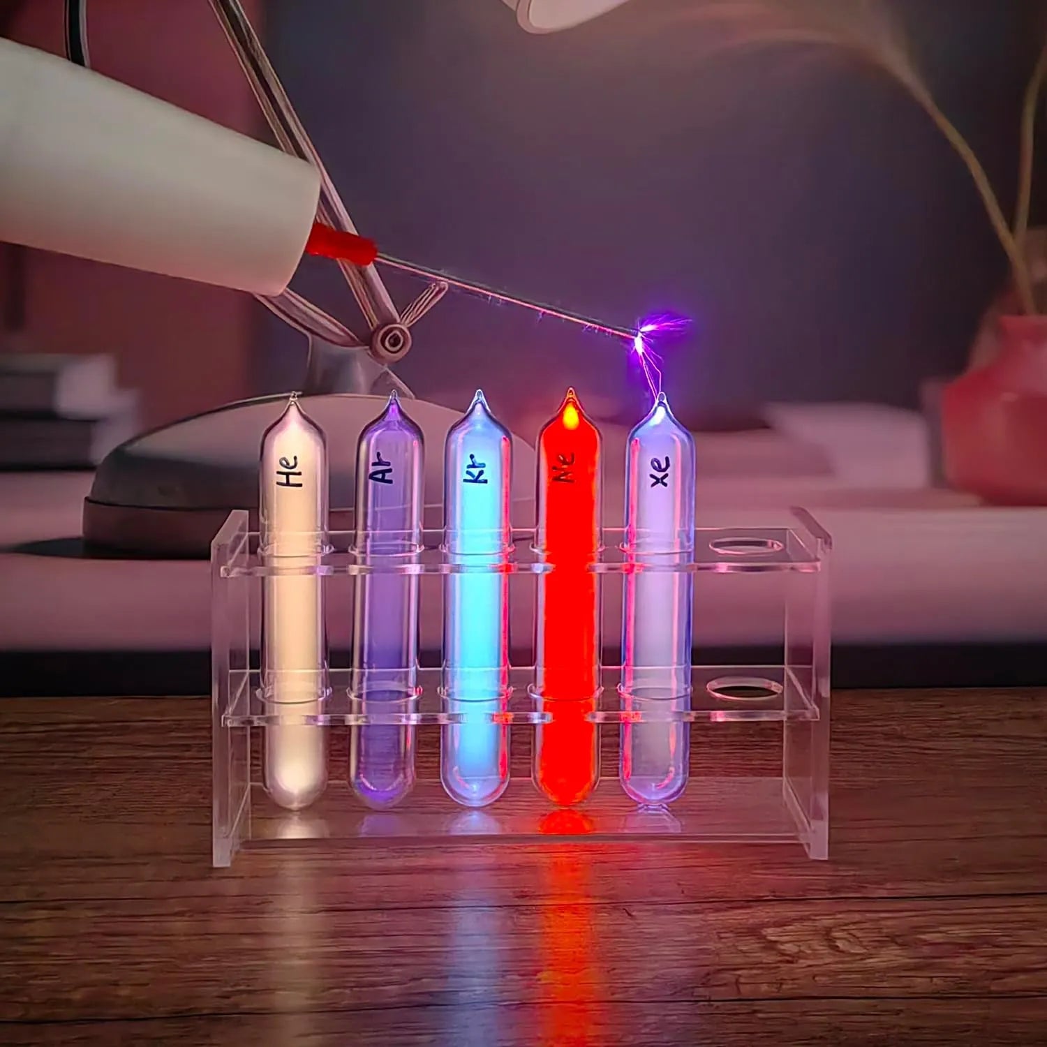 Noble Gases Tube Glass Sealed Rare Gases Tesla Coil Light-5