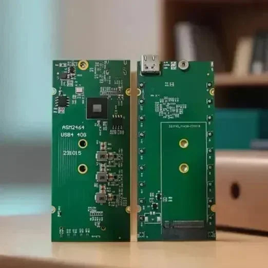 WisdPi ASM2464 USB4 M.2 NVMe SSD PCIe expansion board