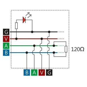 M5Stack RS485T T-Shaped Connector - OpenELAB