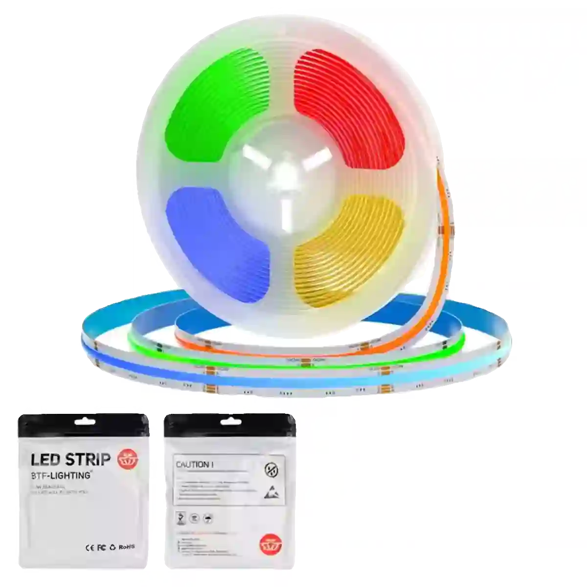 OpenELAB 24V FCOB WS2811 LED Light Strip RGB Full Color 896 LEDs