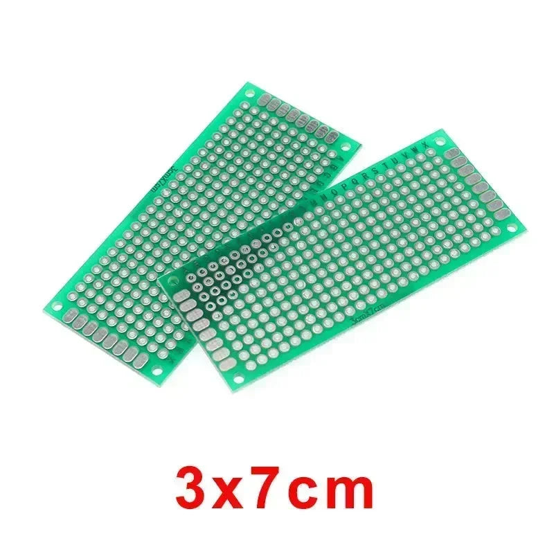 Doppelseitiges Prototyp-Leiterplatten-Steckbrett 1,27/2,0/2,54 mm (2 Stück)