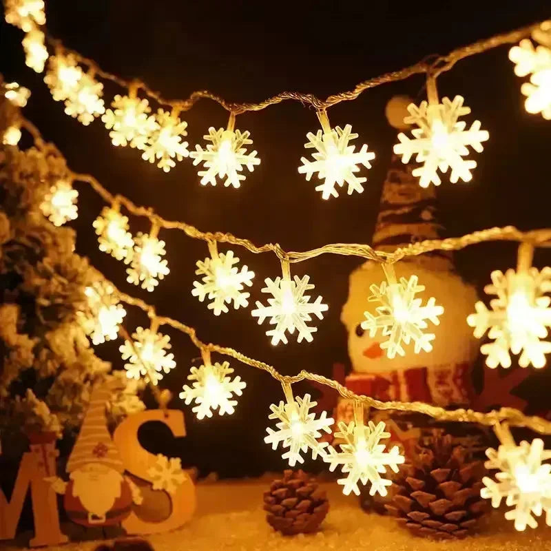 Accessoires de décoration de scène de Noël - Guirlandes lumineuses colorées