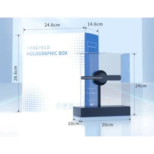 OpenELAB Handhold HOLOGRAPHIC BOX Fan Display 149 LED Beads-4