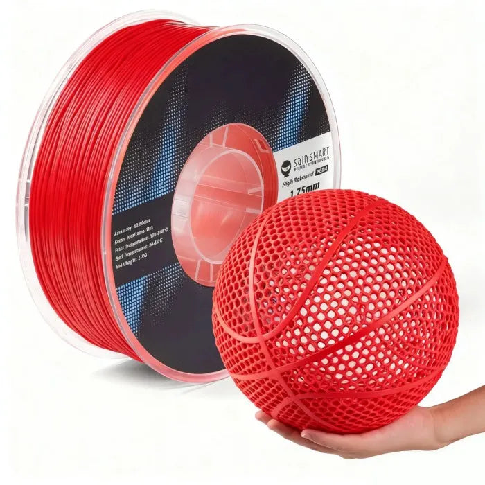 PEBA Red Filament Flexible High Rebound 1.75mm 90A 1KG