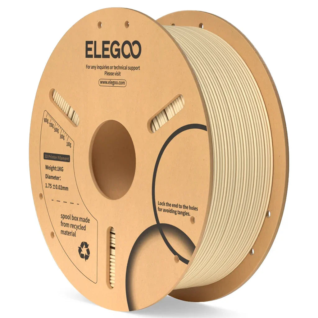 Filamenti ELEGOO PLA Beige Materiali di consumo per stampante 3D 1KG 1,75mm per stampante 3D FDM