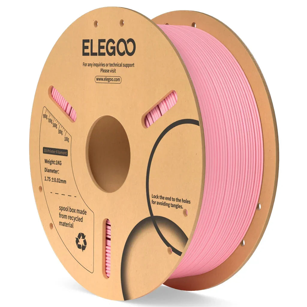 ELEGOO PLA Lyserøde Tråde 3D-printer Forbrugsvarer 1KG 1,75mm til FDM 3D-printer