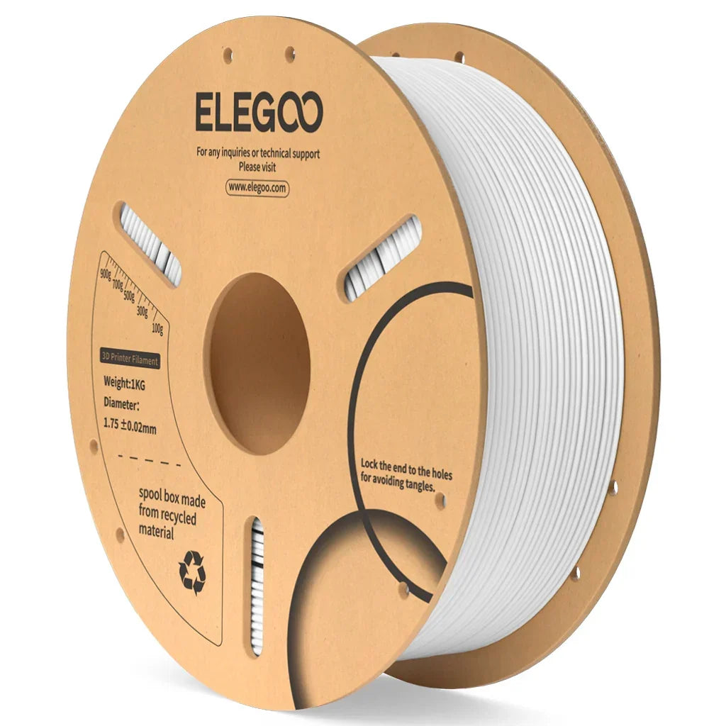 ELEGOO PLA Weiß Filament 3D-Drucker Verbrauchsmaterial 1KG 1,75mm für FDM 3D-Drucker