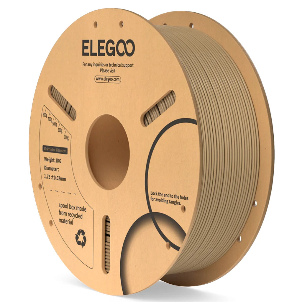 ELEGOO PLA Träfärgade Trådar 3D-skrivartillbehör 1KG 1,75mm för FDM 3D-skrivare