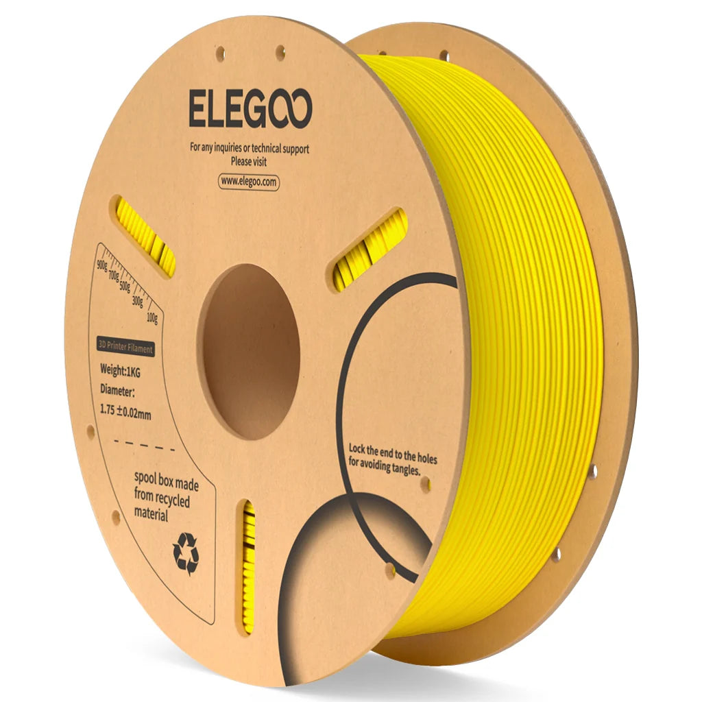 Consumibles para impresora 3D ELEGOO PLA filamento amarillo 1KG 1.75mm para impresora 3D FDM