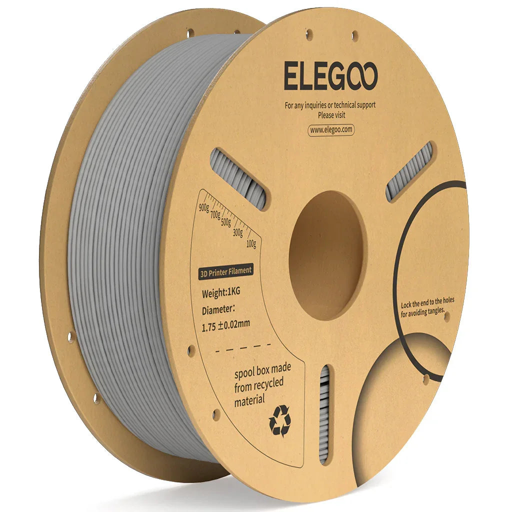 ELEGOO PLA Plus grå filamenter 3D-printer forbrugsvarer 1 KG 1,75 mm til FDM 3D-printer