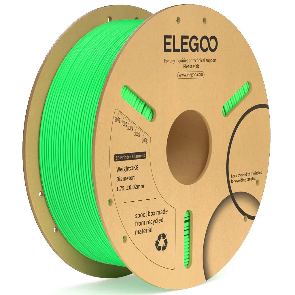 ELEGOO PLA Plus Neon Grøn Filamenter 3D-printer Forbrugsvarer 1KG 1,75mm til FDM 3D-printer