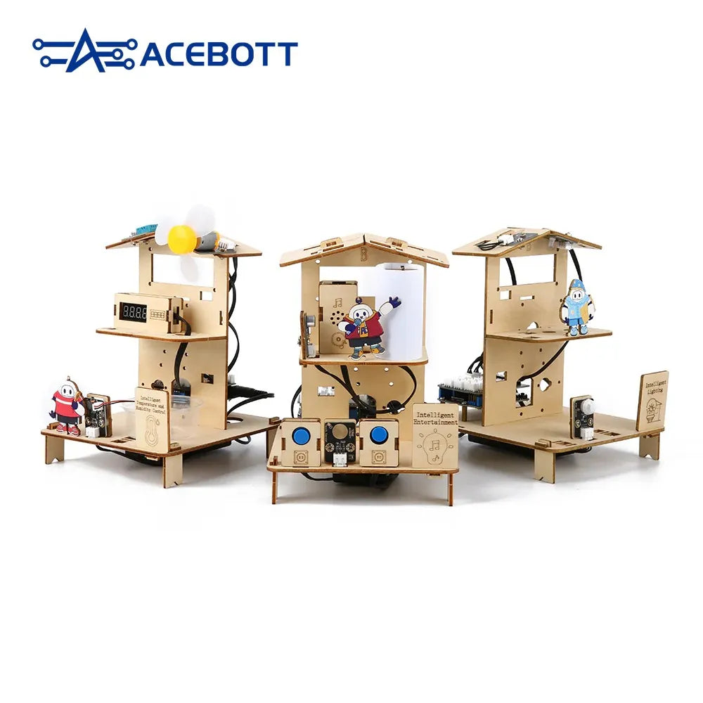 ACEBOTT ESP32 STEM School Smart Home Kit Education Solution Series 5 in 1