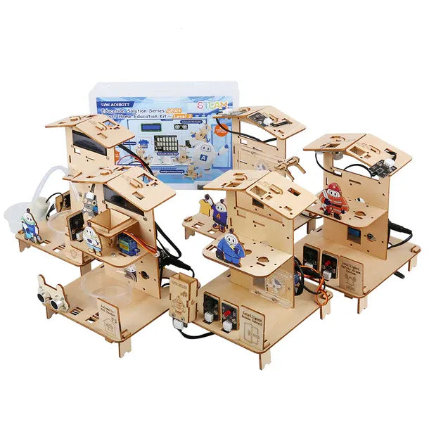 ACEBOTT ESP32 STEM École Kit Maison Intelligente Solution Éducative Série 5 en 1