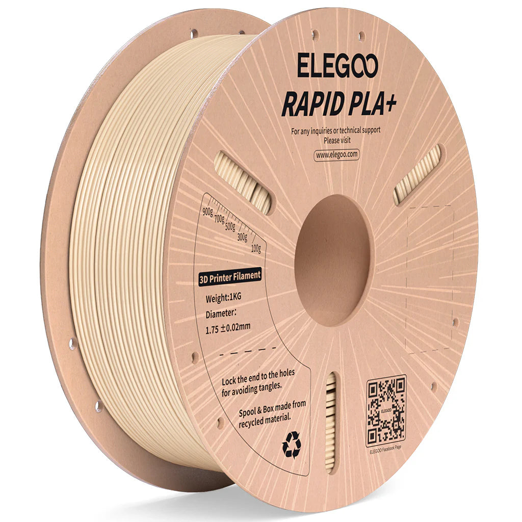 ELEGOO Rapid PLA Plus Beige Filaments 3D Printer Consumables 1KG 1.75mm for FDM 3D printer
