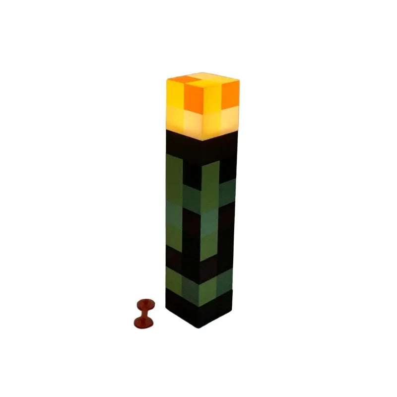 Minecraft Pixel Torch Night Light Ornaments