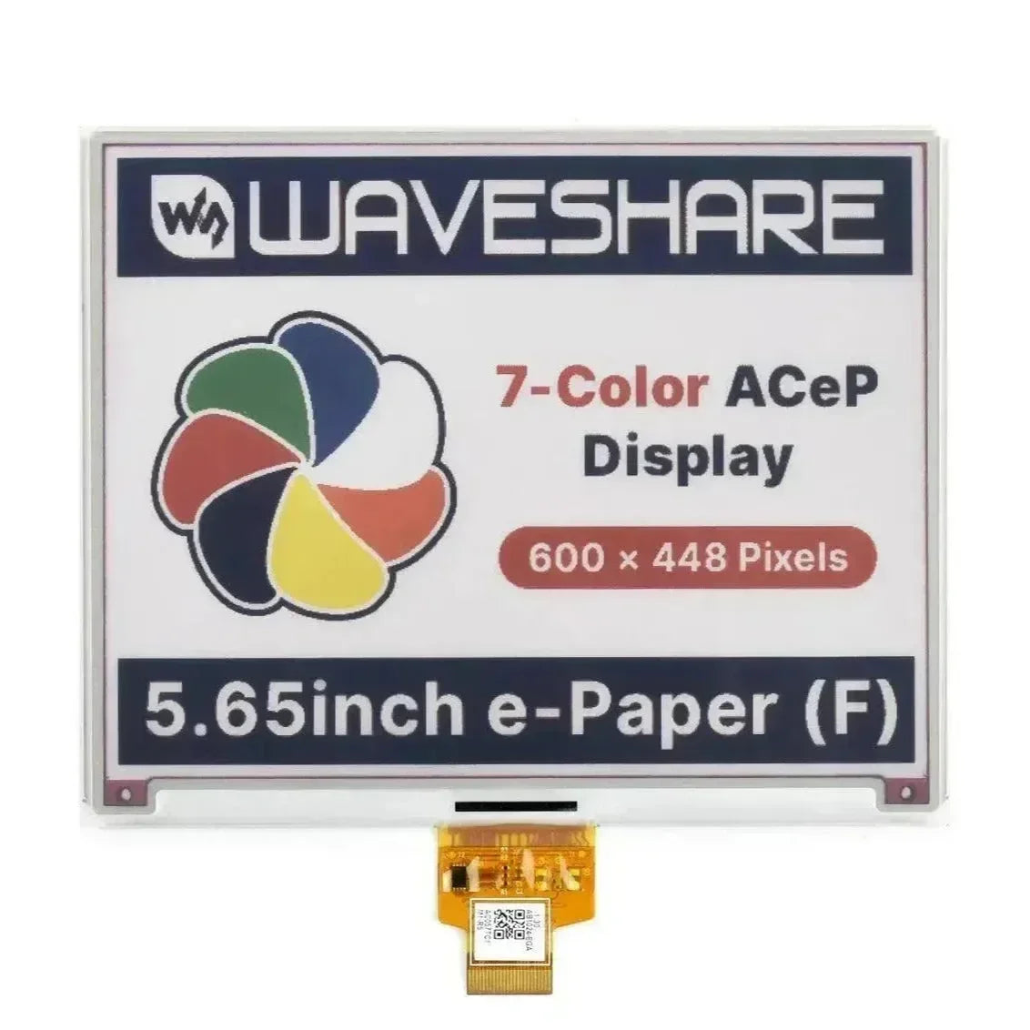 Waveshare 5.65 inch 7 Color E-Ink Display 600x448 E-Paper - OpenELAB