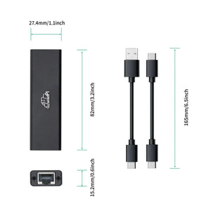 WisdPi 5Gbps USB3.2 Wired Base-T Ethernet Adapter Realtek RTL8157-2