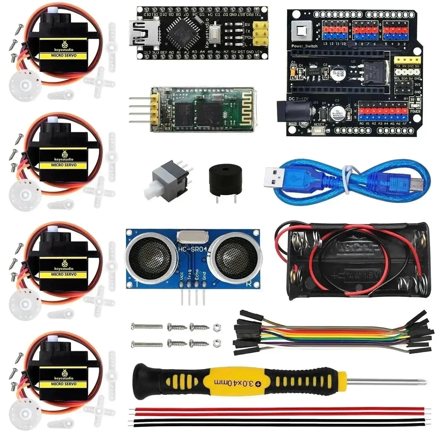 Keyestudio Electronic Parts DIY Project Starter Kit for Arduino - OpenELAB