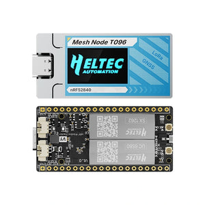 HELTEC Mesh Node T096 863-870MHz white background rear view