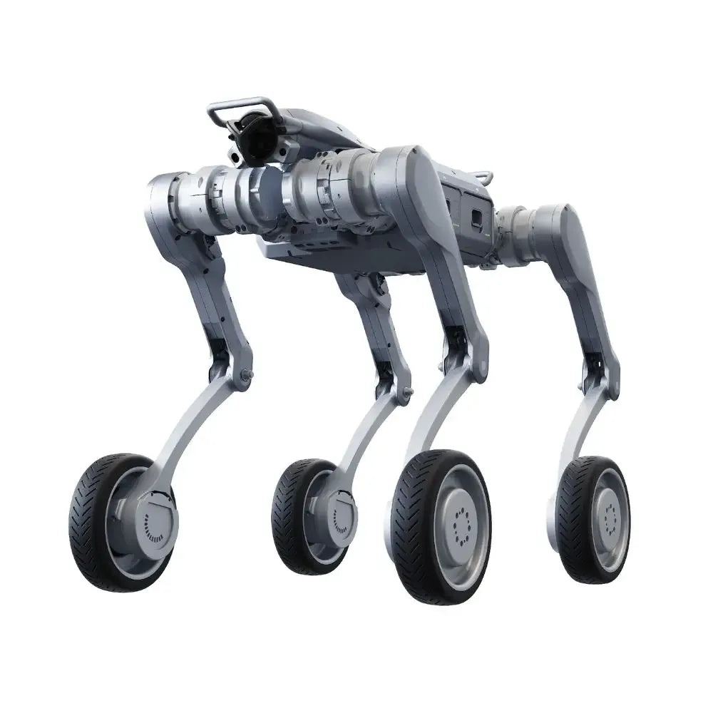 Unitree A2-W Pro Pyörillä varustettu robottikoira parannetulla tekoälyllä ja liikkuvuudella