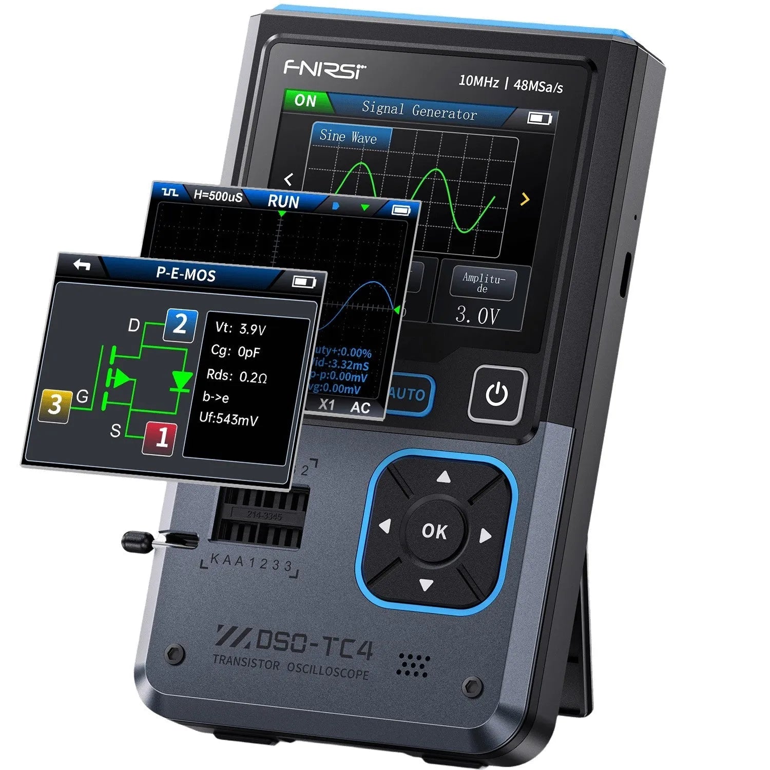 FNIRSI DSO-TC4 10MHz 48MSa/s 3-in-1 Oscilloscope