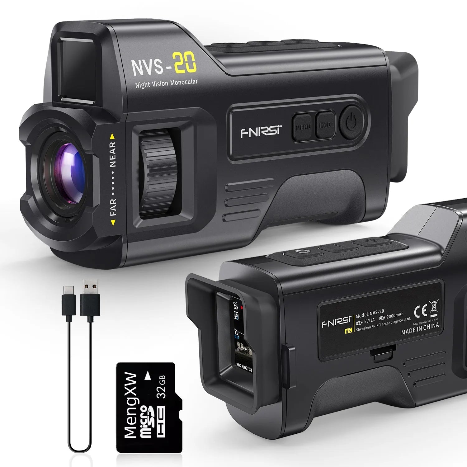FNIRSI NVS-20 4K Night Vision Monocular 6x Zoom