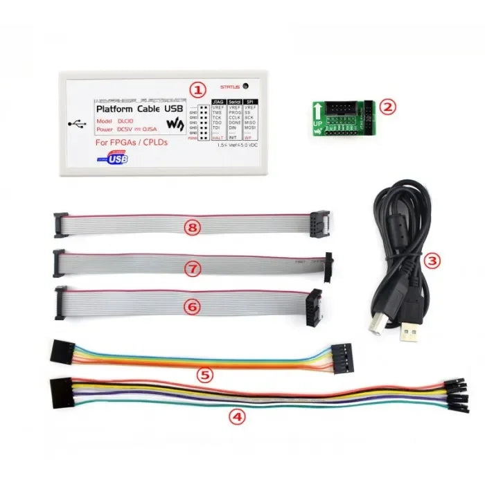 Câble de plateforme Waveshare Programmateur USB et Débogueur pour dispositifs Xilinx