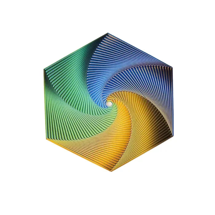 3D Printed Visual Illusion Hexagonal Decompression Toy