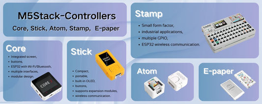 What is the difference between m5stack controllers？