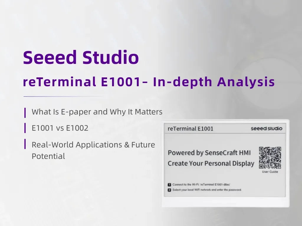 Seeed Studio reTerminal E1001 Monochrome ePaper Display – In-depth Analysis