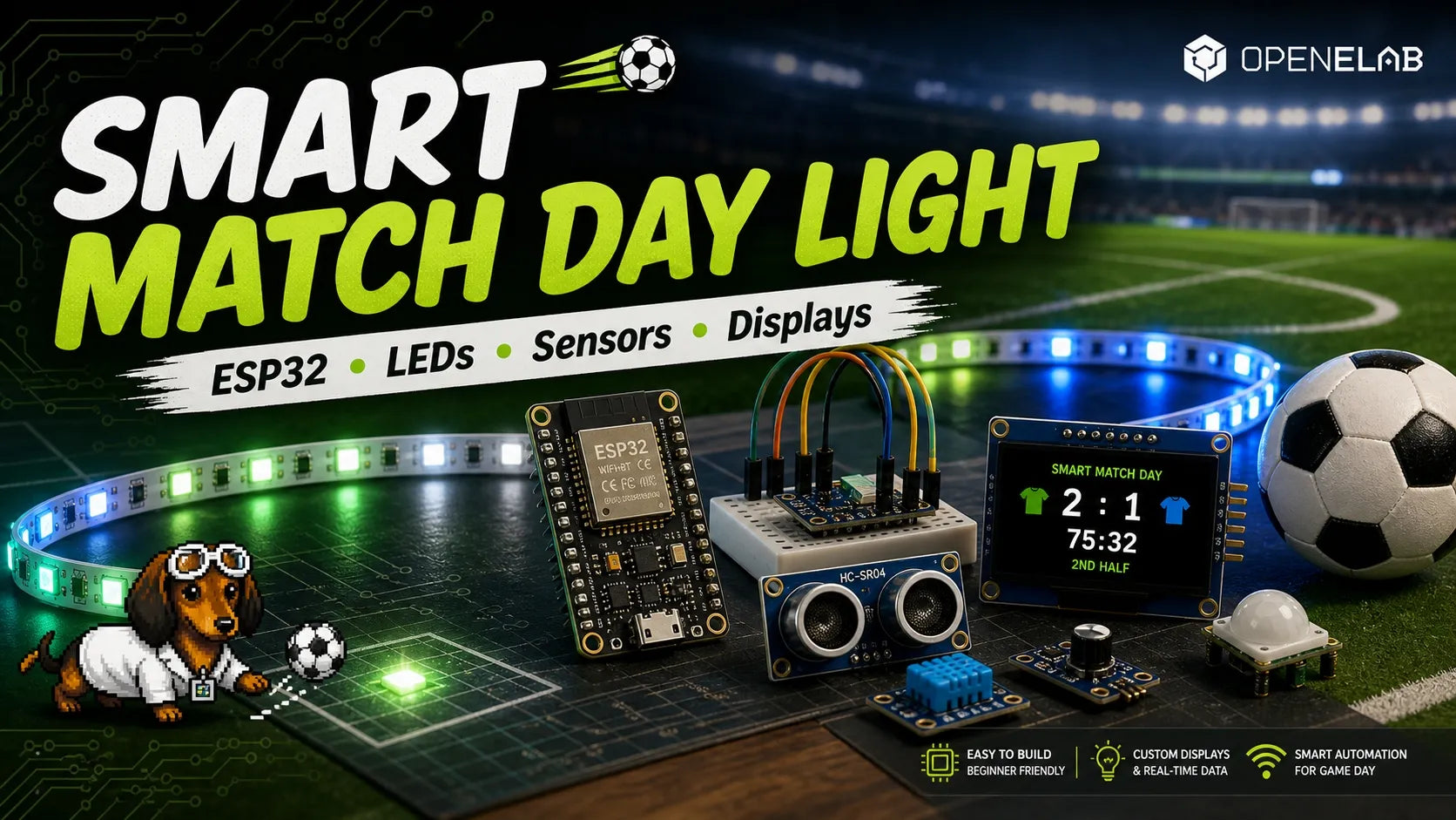 How to Build a Smart Match Day Light with ESP32, LEDs, and WLED