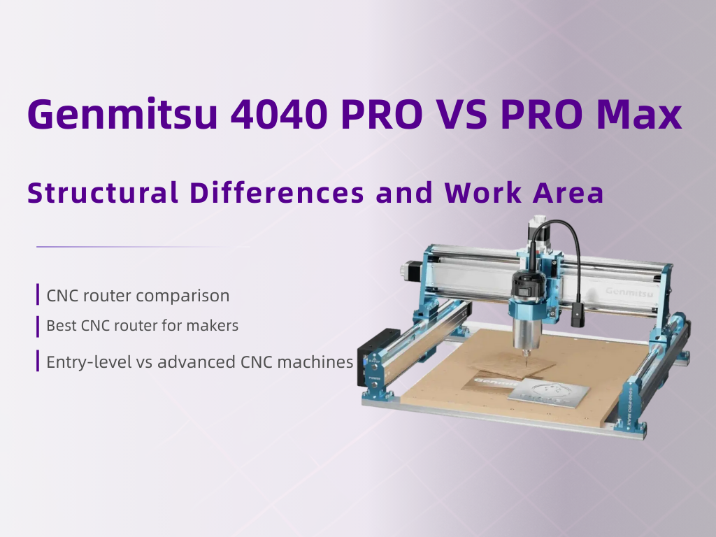 Genmitsu 4040 PRO VS PRO Max Structural Differences and Work Area Analysis