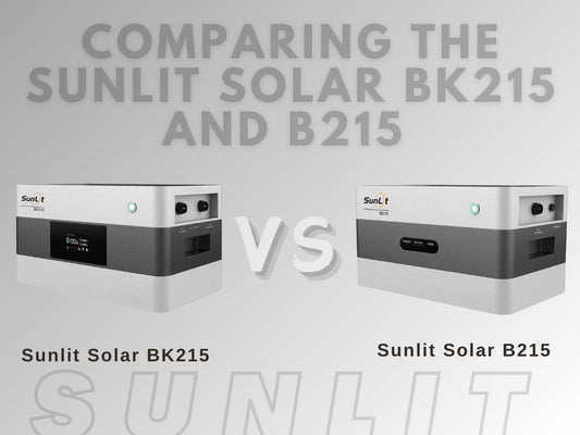 Comparing the Sunlit Solar BK215 and B215 Units Choosing the Right Solution for Your Balcony Power System