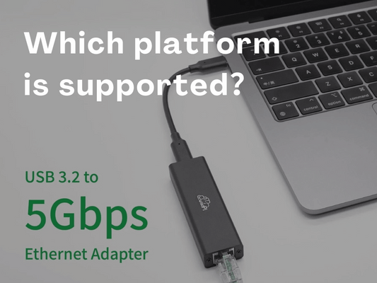 Which platform is supported by the WisdPi 5Gbps Wired Base-T Ethernet Adapter?