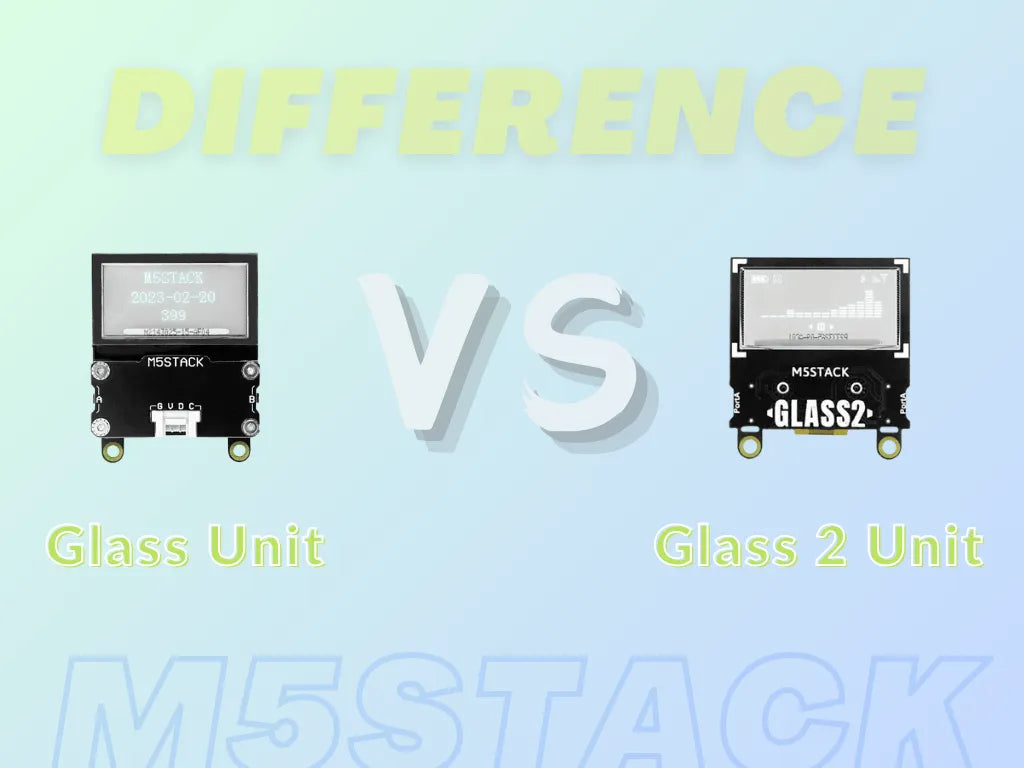 M5Stack Unit Glass vs. Unit Glass2: Transparent OLED Display Comparison