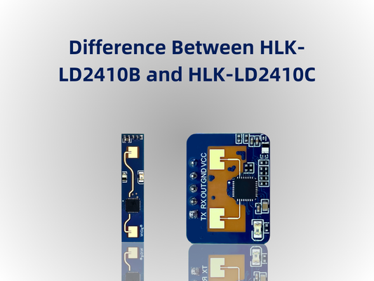 What is the difference between HLK-LD2410B and HLK-LD2410C?