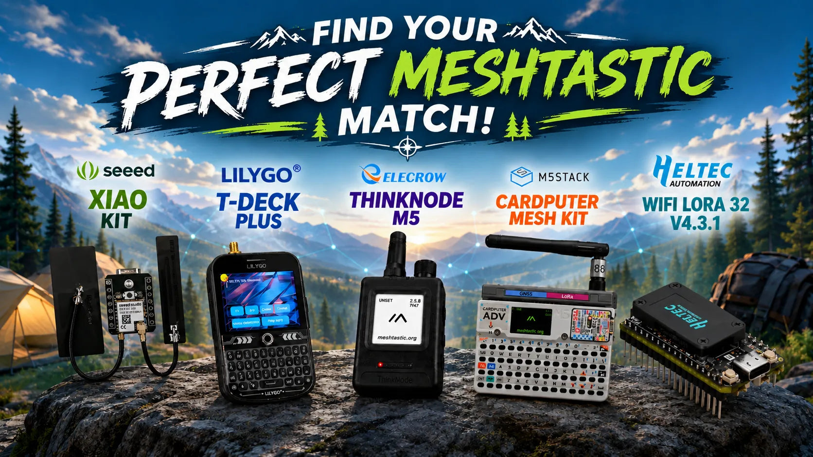 Meshtastic Device Comparison: Seeed vs LILYGO vs Elecrow vs M5Stack vs Heltec