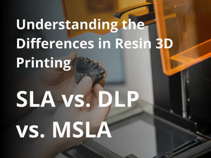 SLA vs. DLP vs. MSLA: Understanding the Differences in Resin 3D Printing
