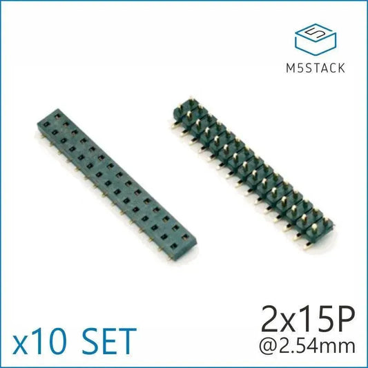 M5Stack 2x15 broches prise 2.54mm mâle et femelle 4 paires de connecteurs