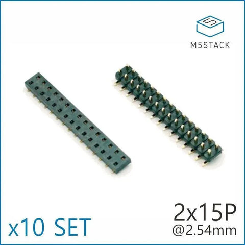 M5Stack 2x15 Pin Headers Socket 2.54mm Male & Female 4 Pair Connector