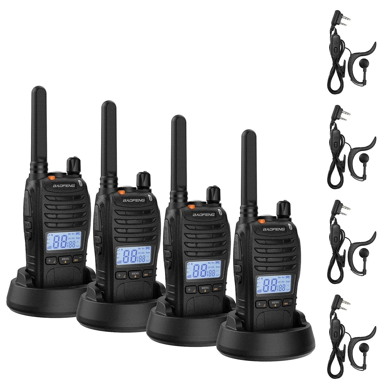 Baofeng BF-88ST PRO PMR446 four-radio kit for small European teams