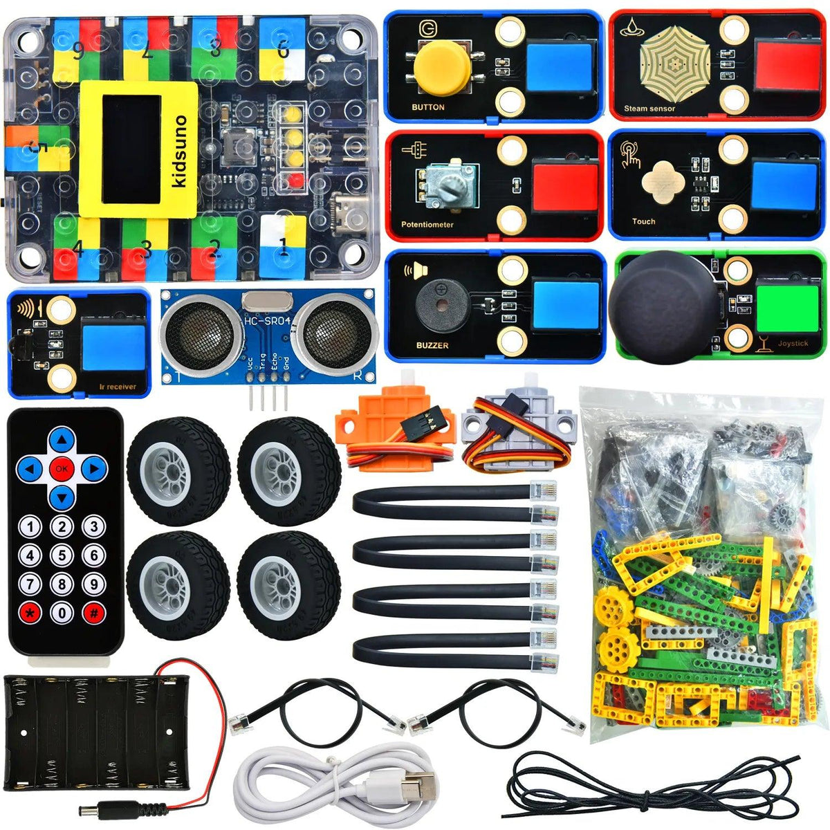 Kit d'ingénierie intelligent Kidsbits pour Arduino compatible avec Lego