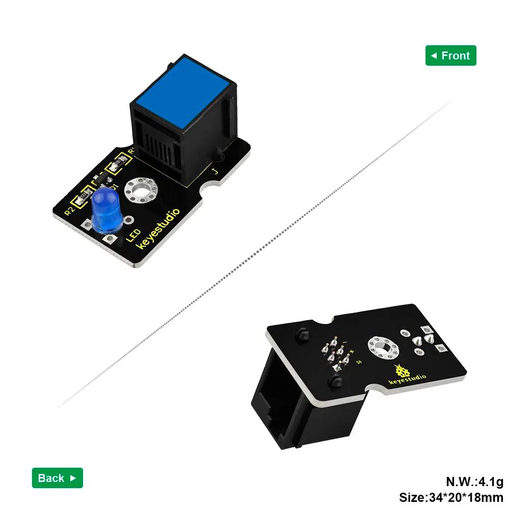 Keyestudio EASY PLUG RJ11 Blue LED Module - OpenELAB