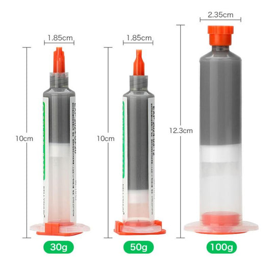 138° Solder Paste Syringe Flux for Soldering SMD BGA IC PCB Needle Tube Tin Solder Paste, Lead-free low temperature solder paste, Pusher/needle feed