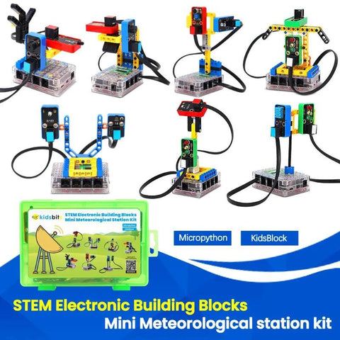 Kit mini stazione meteorologica Kidsbits con mattoncini elettronici